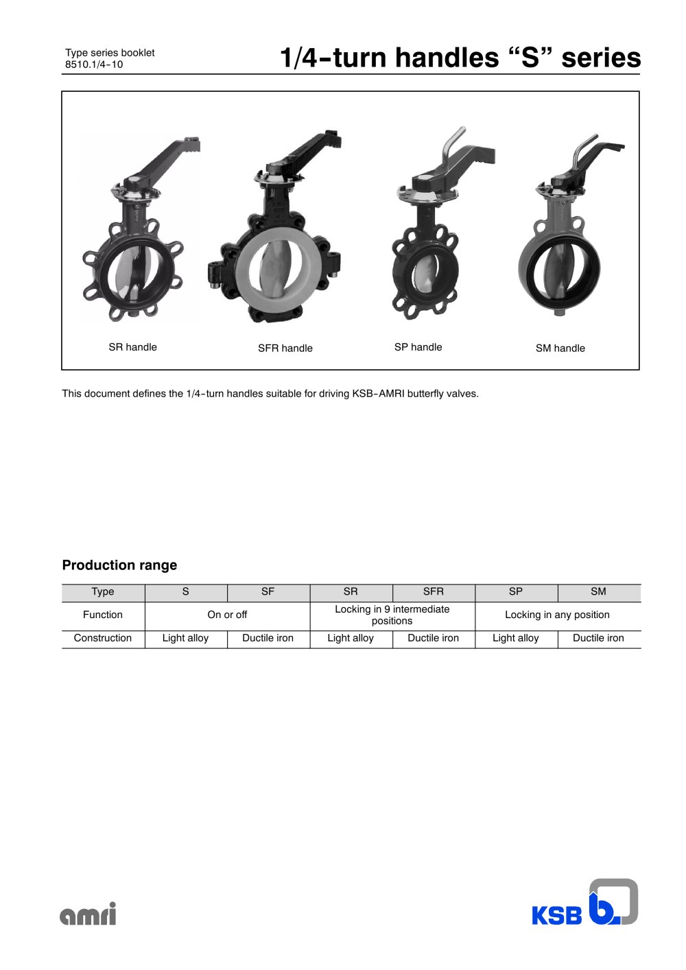 Handle S series - KSB