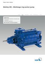 High-pressure pump in ring-section design for SWRO applications