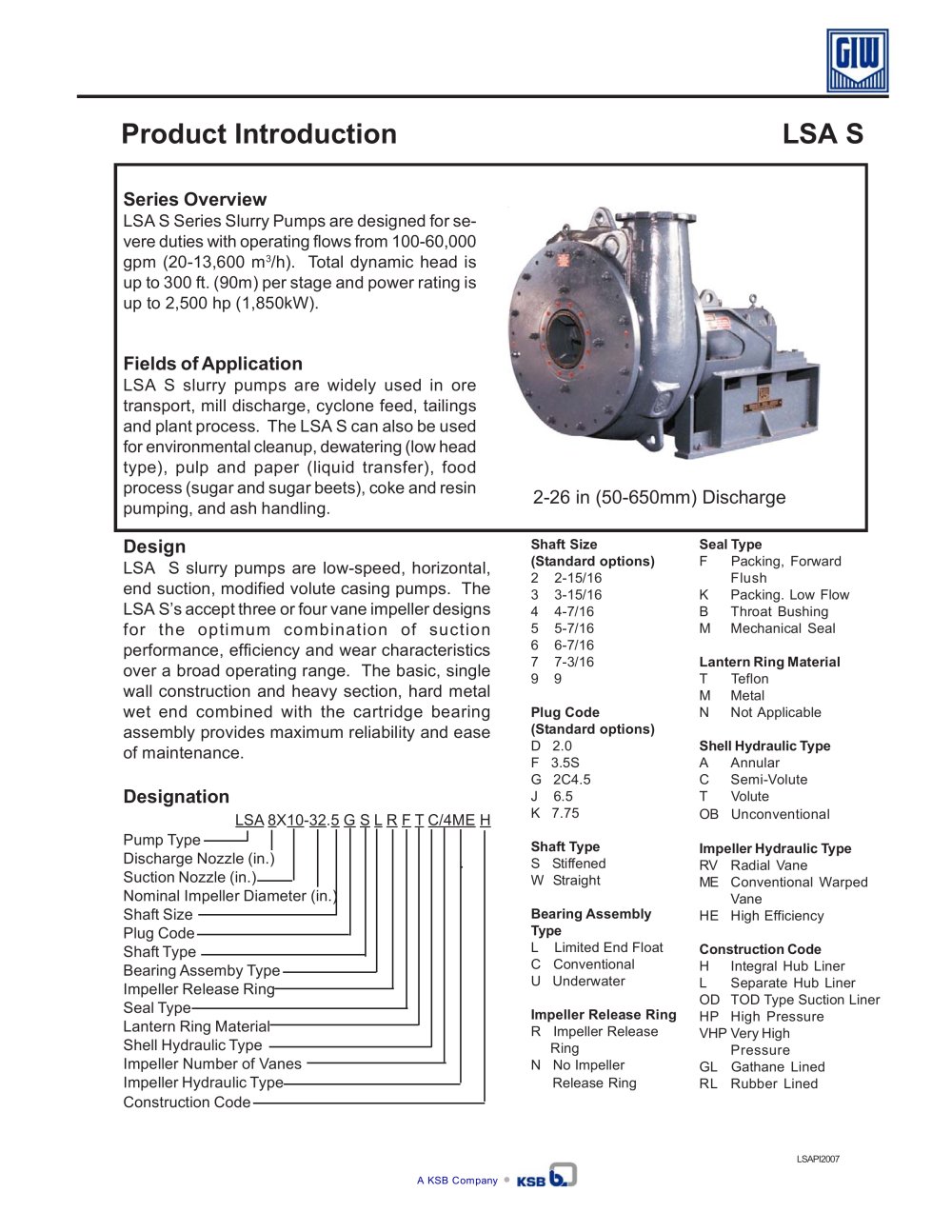 LSA-S - KSB