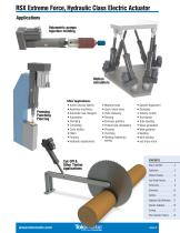 RSX EXTREME FORCE HYDRAULIC CLASS ELECTRIC ACTUATORS Tolomatic TOL O