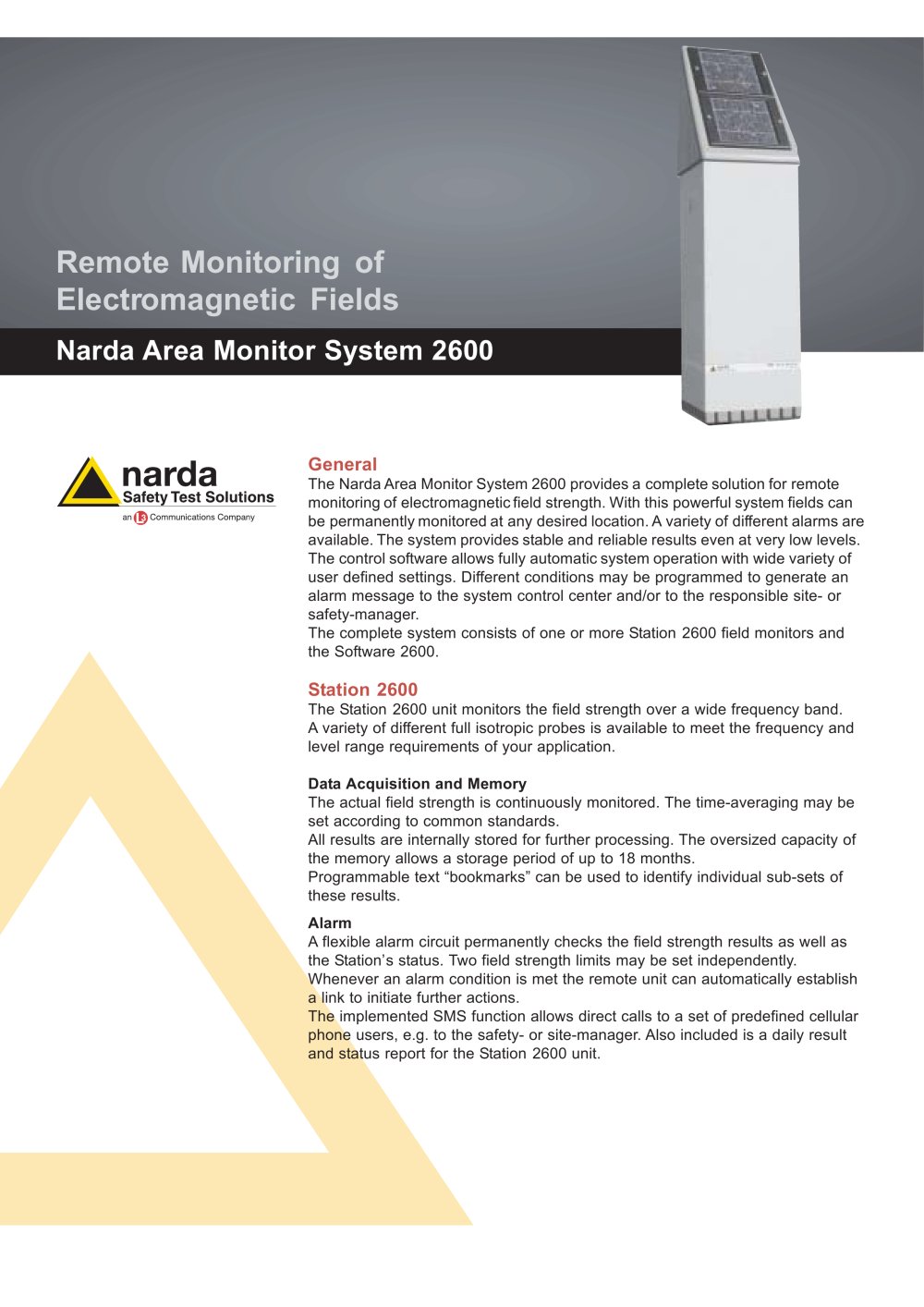 Narda Area Monitor System 2600 - NARDA