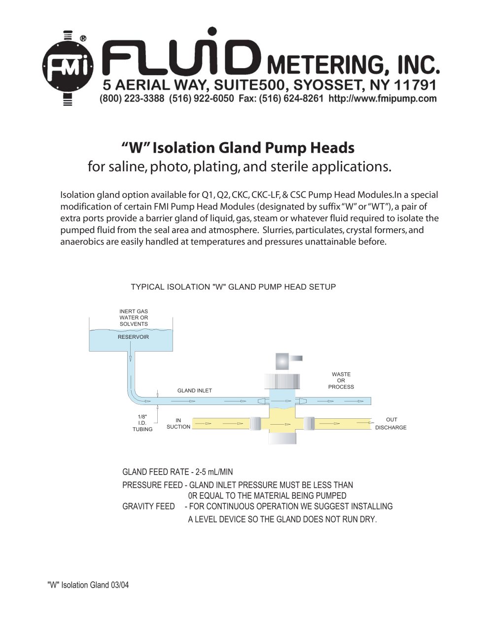 Fluid Metering - 14302