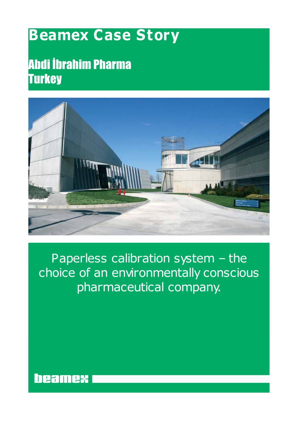 Case Story Abdi İbrahim Pharma- Environmentally conscious with paperless calibration - Beamex