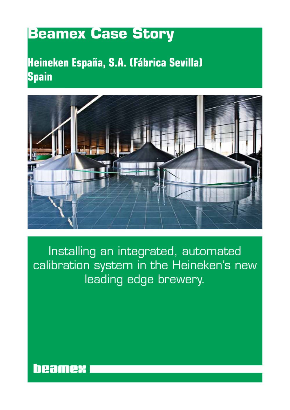 Case Story Heineken: Installing an integrated, automated calibration system - Beamex