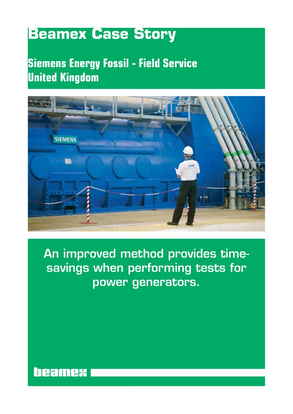 Case Story Siemens Energy Fossil- Calibration System providing time savings - Beamex