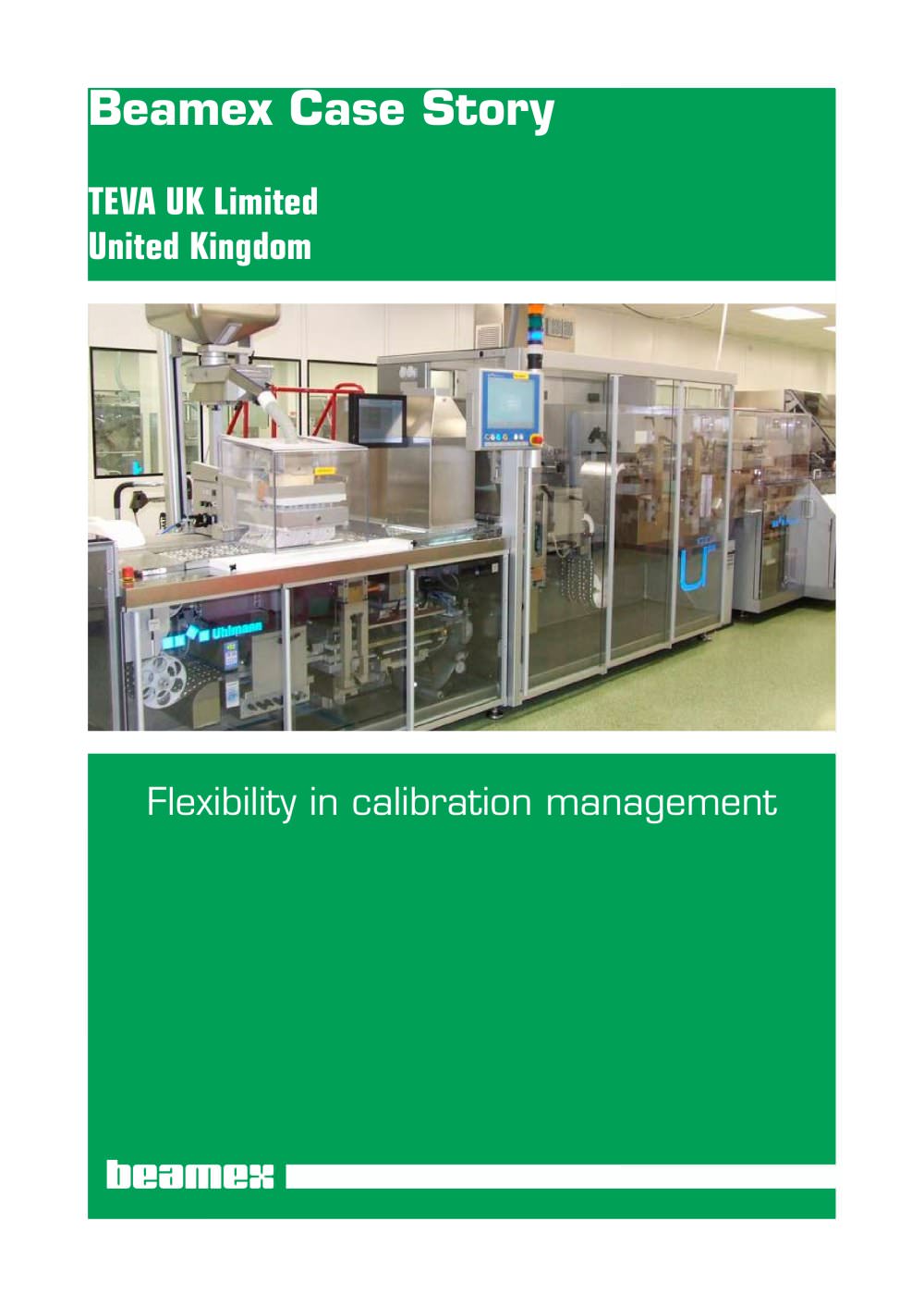 Case Story Teva UK- Flexibility in calibration management - Beamex
