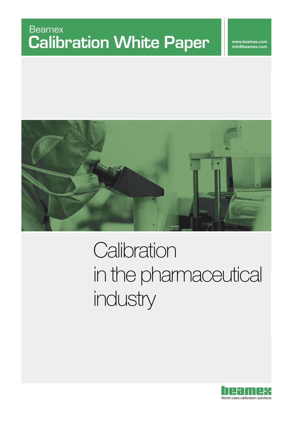White Paper- Calibration in the Pharmaceutical Industry - Beamex