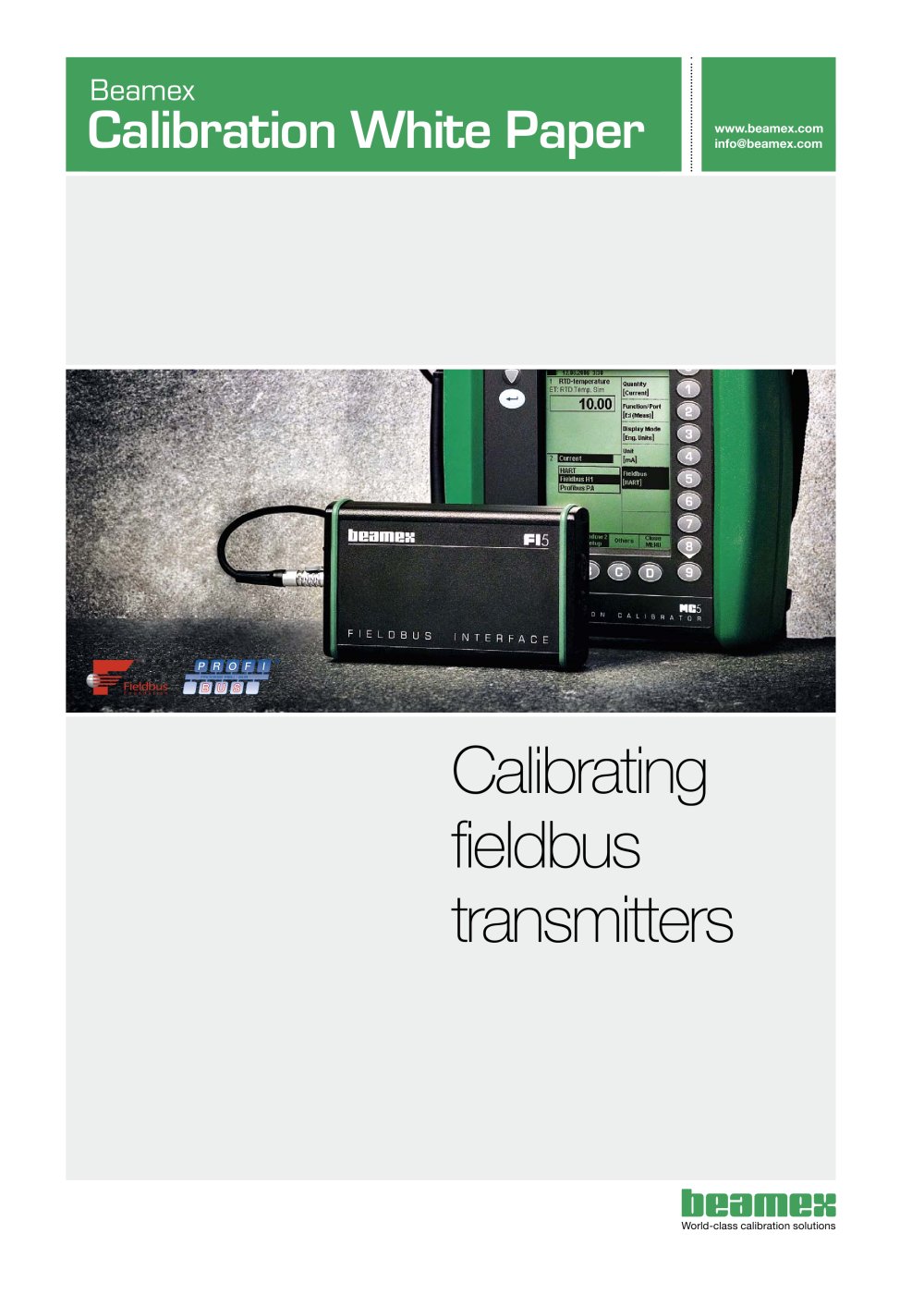 White Paper- Calibration of Fieldbus Transmitters - Beamex
