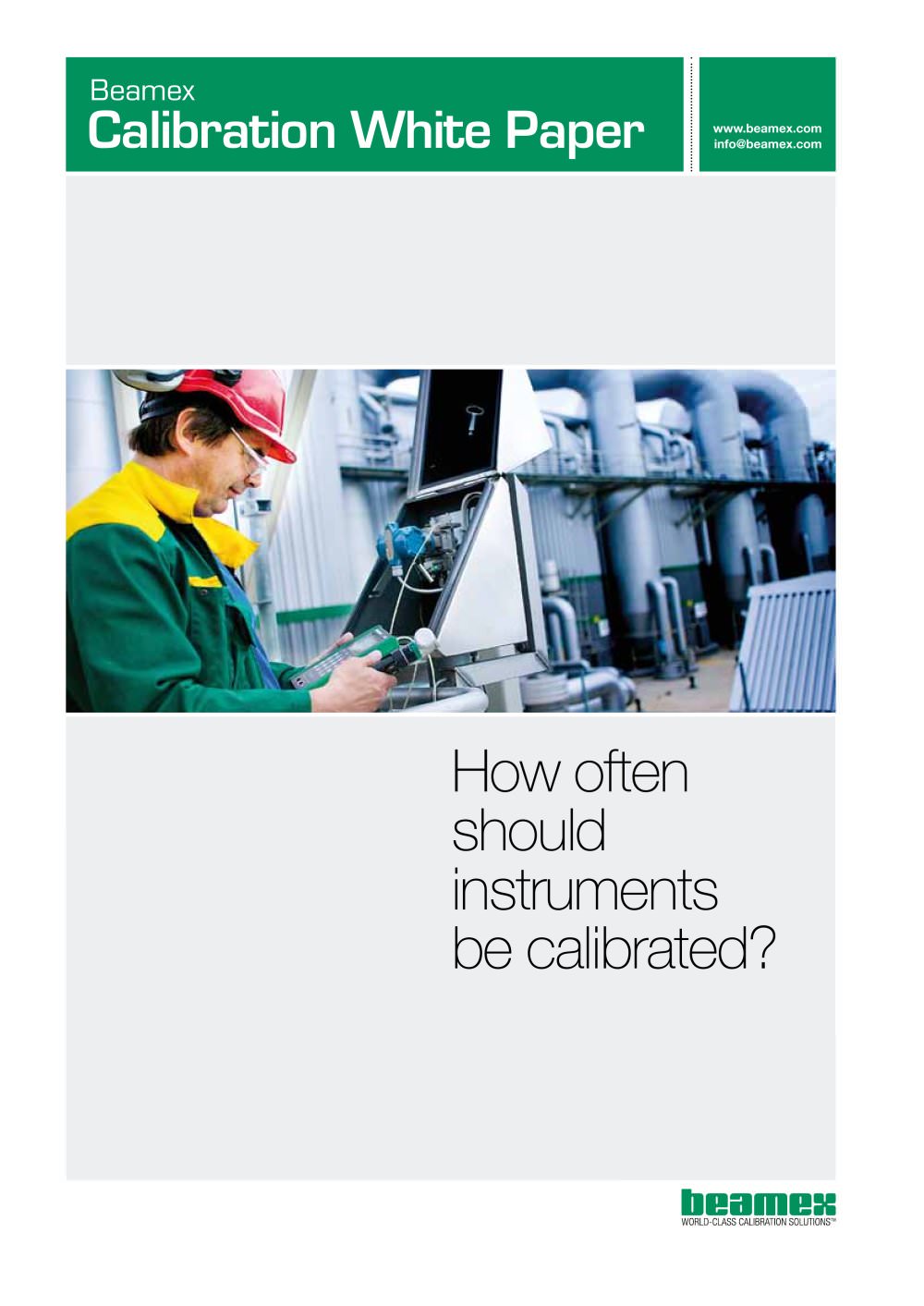 White Paper- How Often Should Instruments be Calibrated? - Beamex