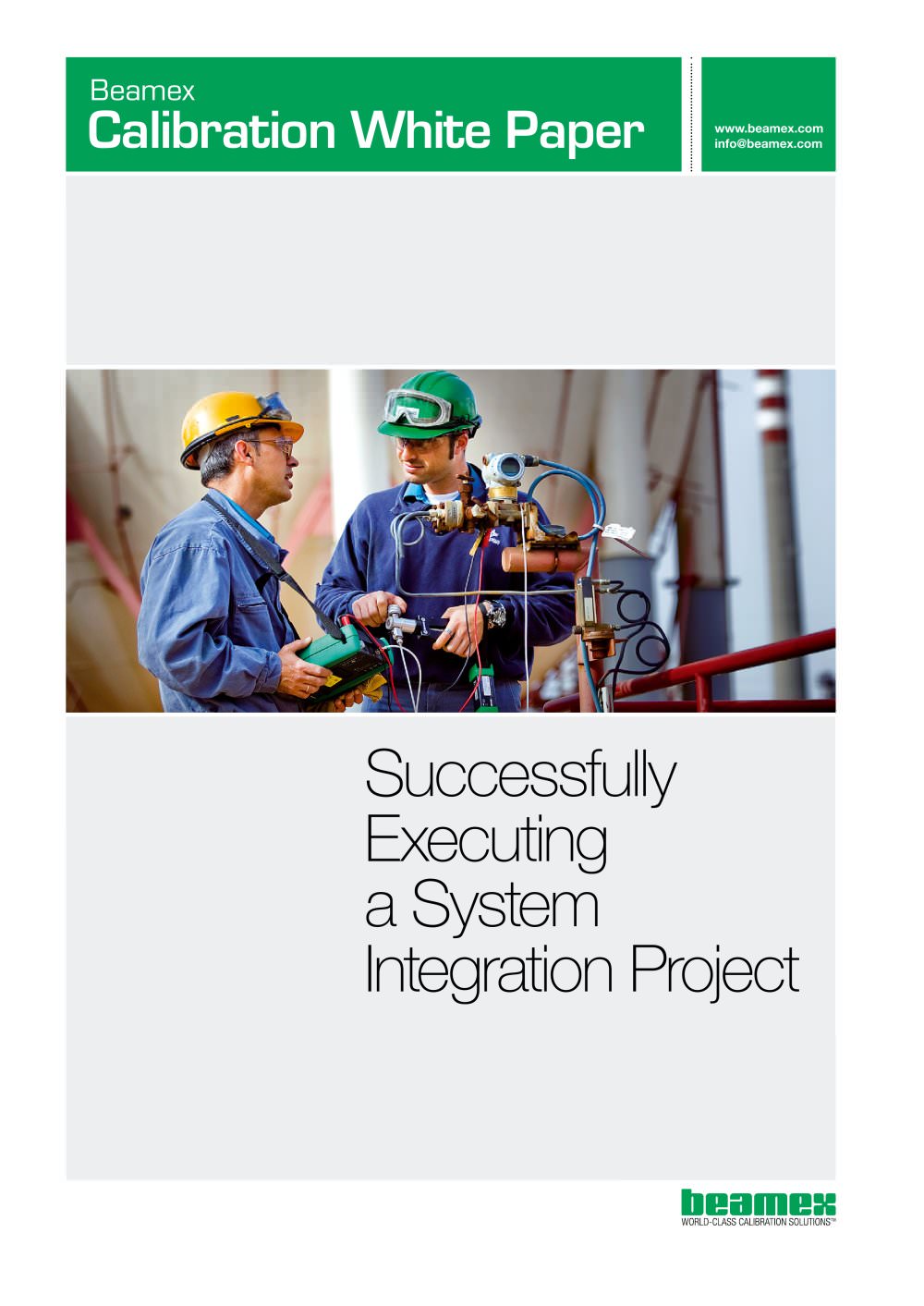 White Paper- Successfully Executing a System Integration Project - Beamex