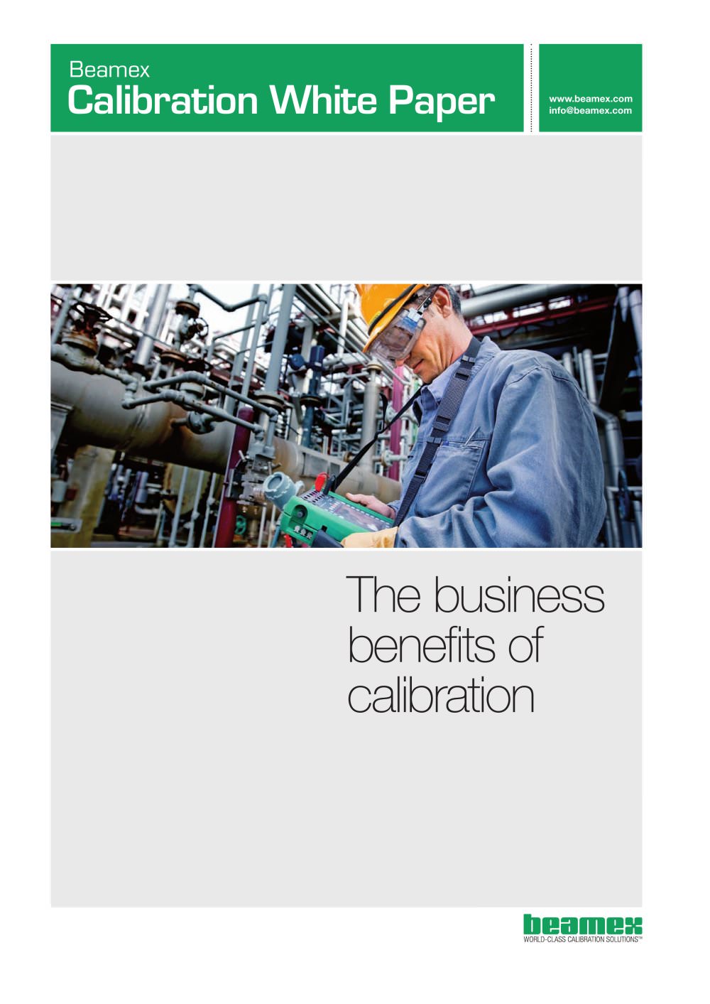 White Paper- The Business Benefits of Calibration - Beamex