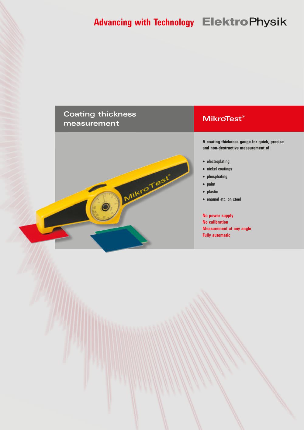 Coating thickness gauge MikroTest 5 + 6 - ElektroPhysik Dr. Steingroever GmbH & Co. KG