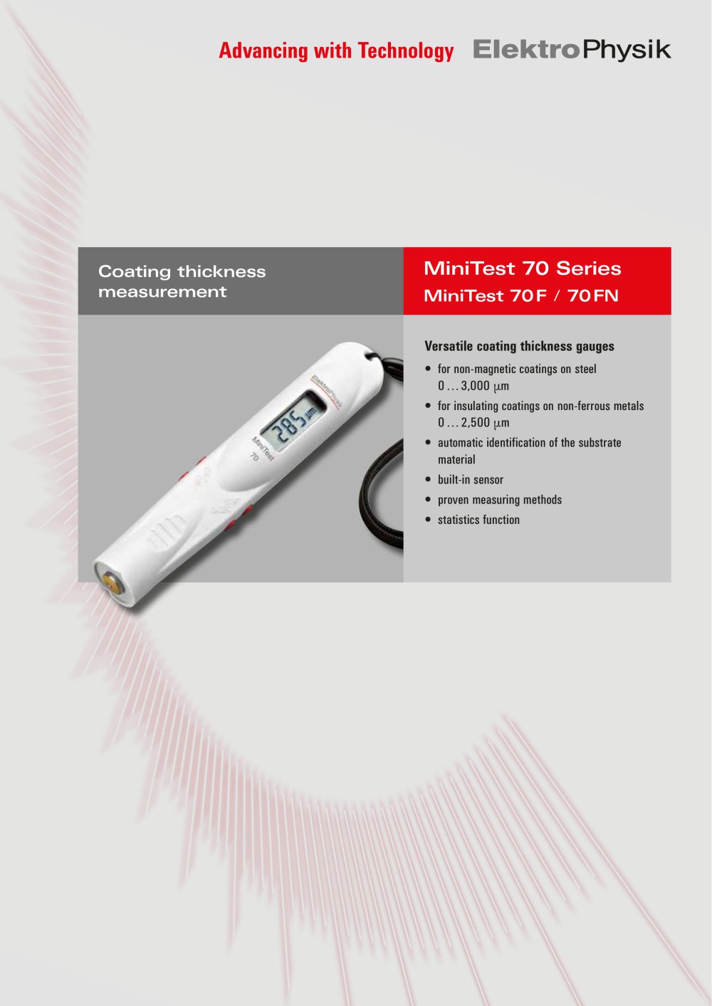 MiniTest 70 - ElektroPhysik Dr. Steingroever GmbH & Co. KG