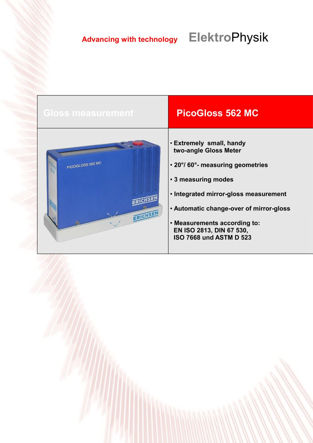 Picogloss 562 MC - ElektroPhysik Dr. Steingroever GmbH & Co. KG