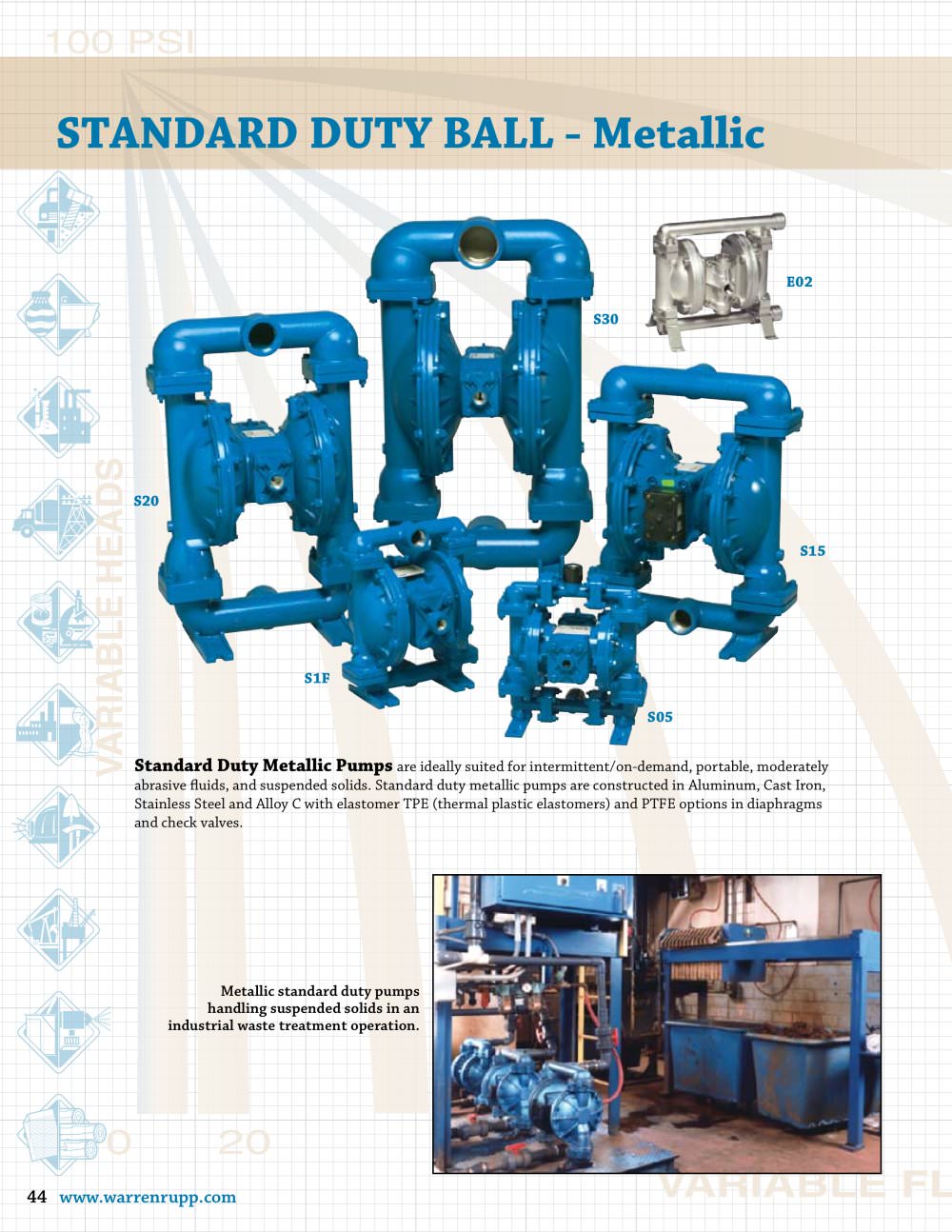 Standard Duty Metallic Pumps - WARREN RUPP