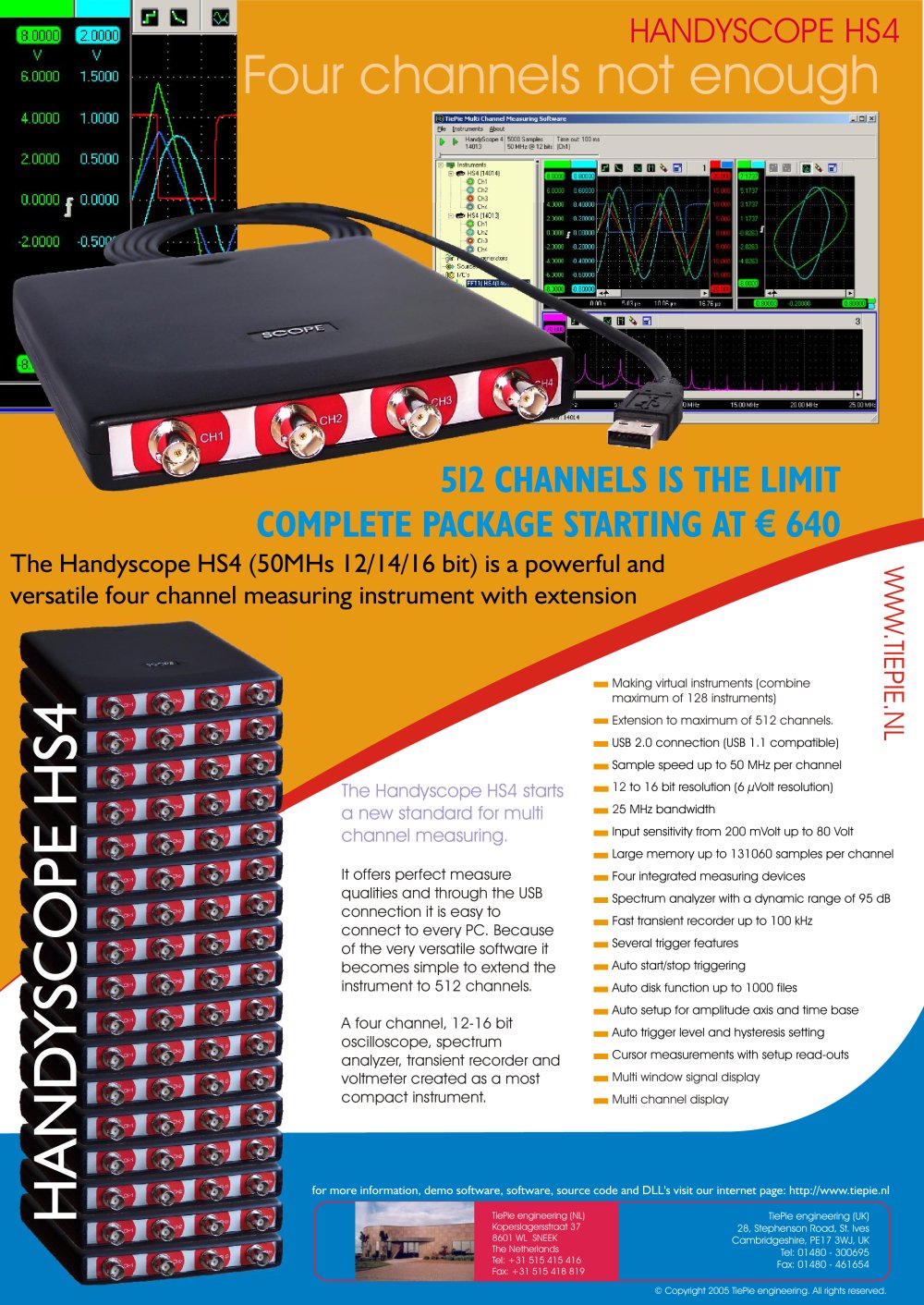Handyscope HS4 Brochure - TiePie engineering