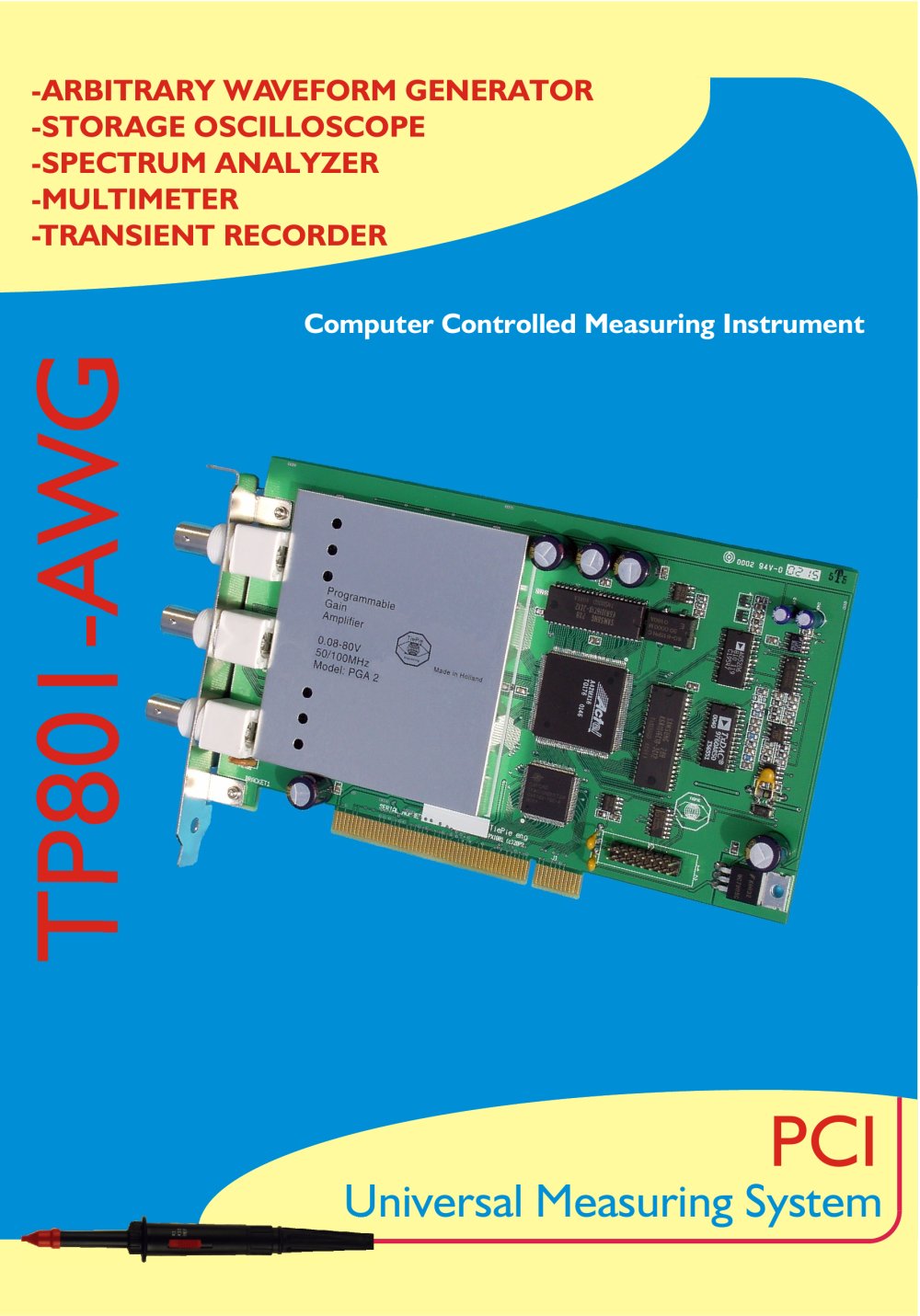 TP801 AWG PCI Brochure - TiePie engineering