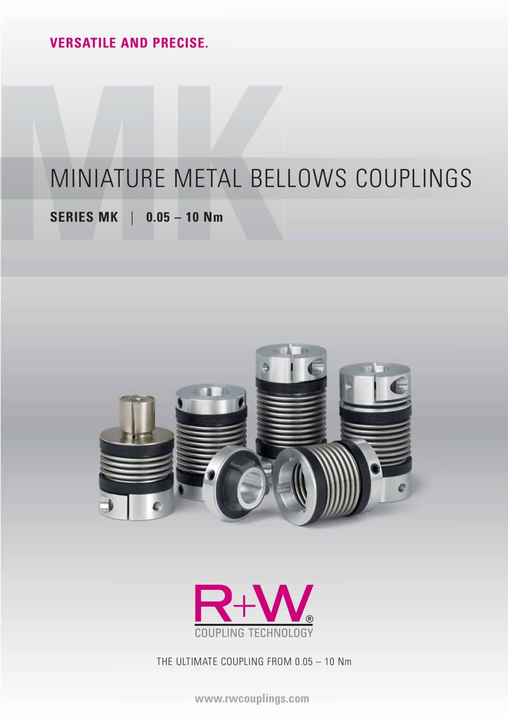 Miniature Couplings MK - R + W Coupling Technology