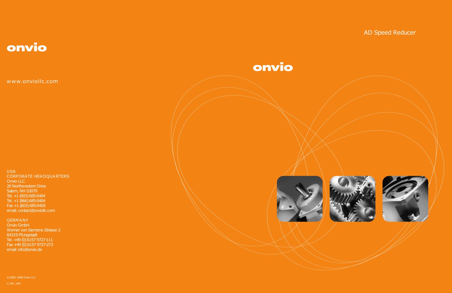 Onvio AD Speed Reducer Catalog - ONVIO