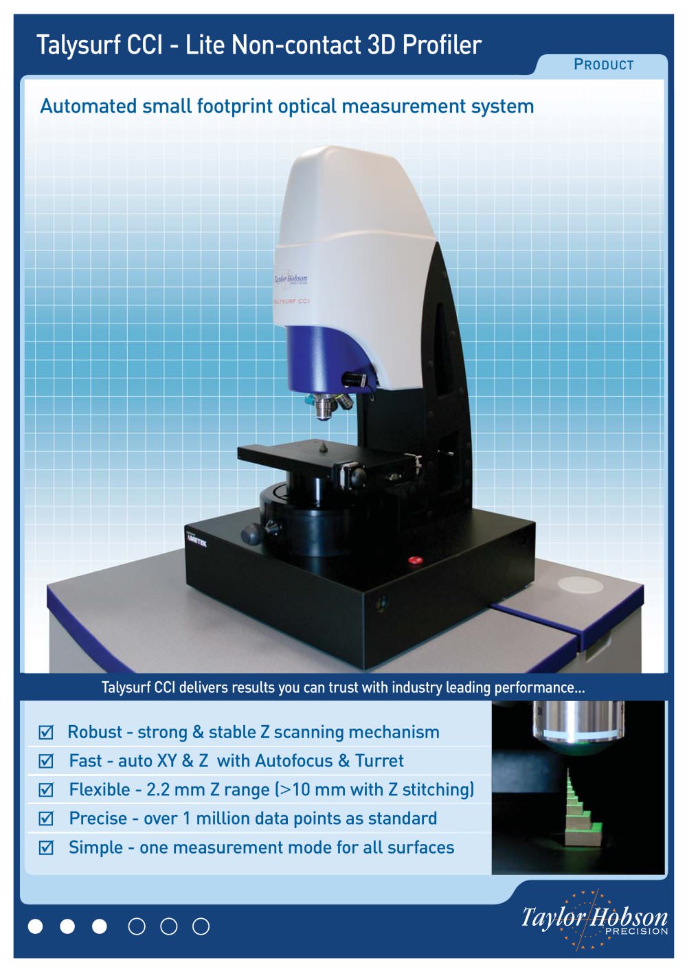 Automated small footprint optical measurement system - TAYLOR HOBSON