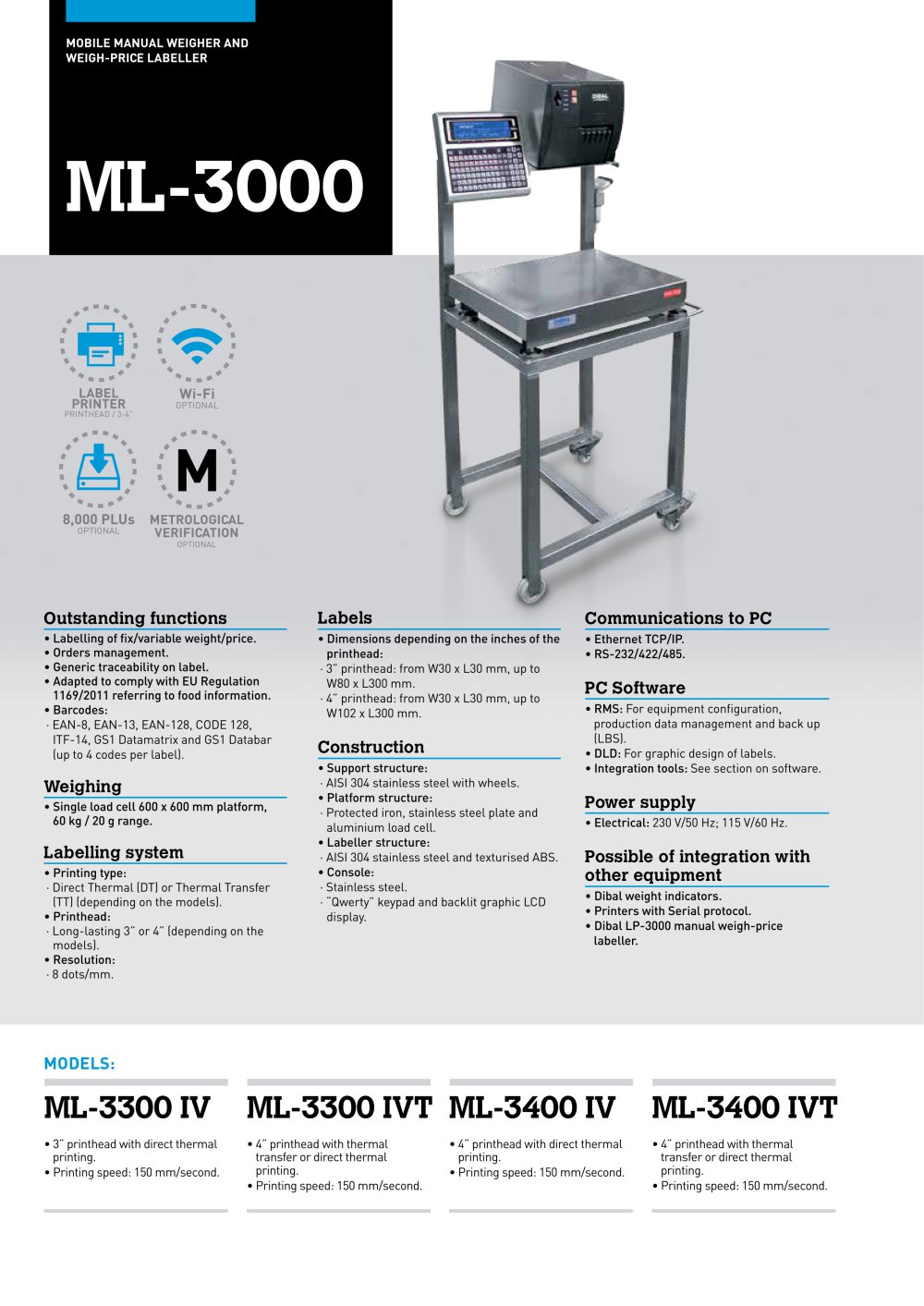 ML-3000 - MANUAL LABELLING MACHINE - 1 / 2 Pages