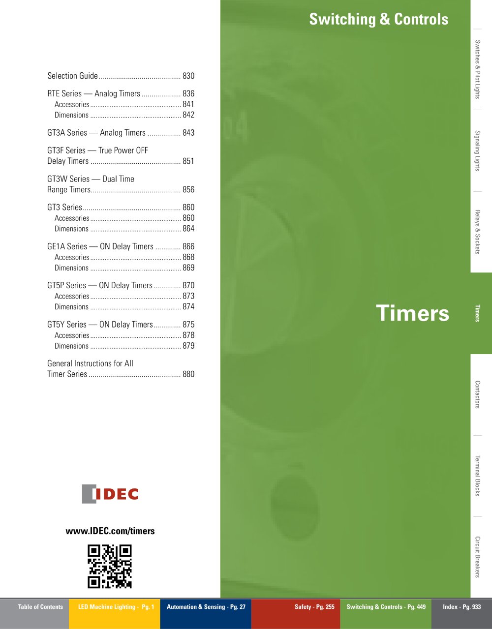 Complete Timer Catalog - IDEC