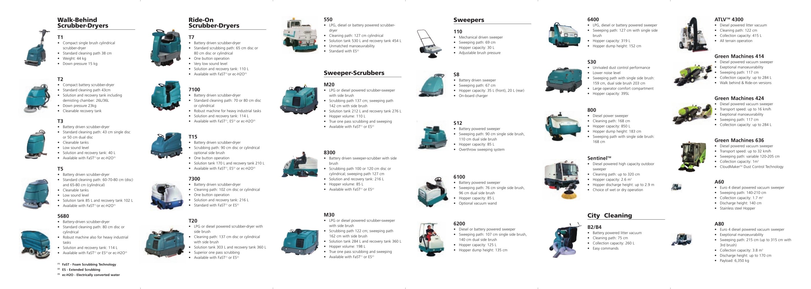 Product Range Overview EMEA - Tennant
