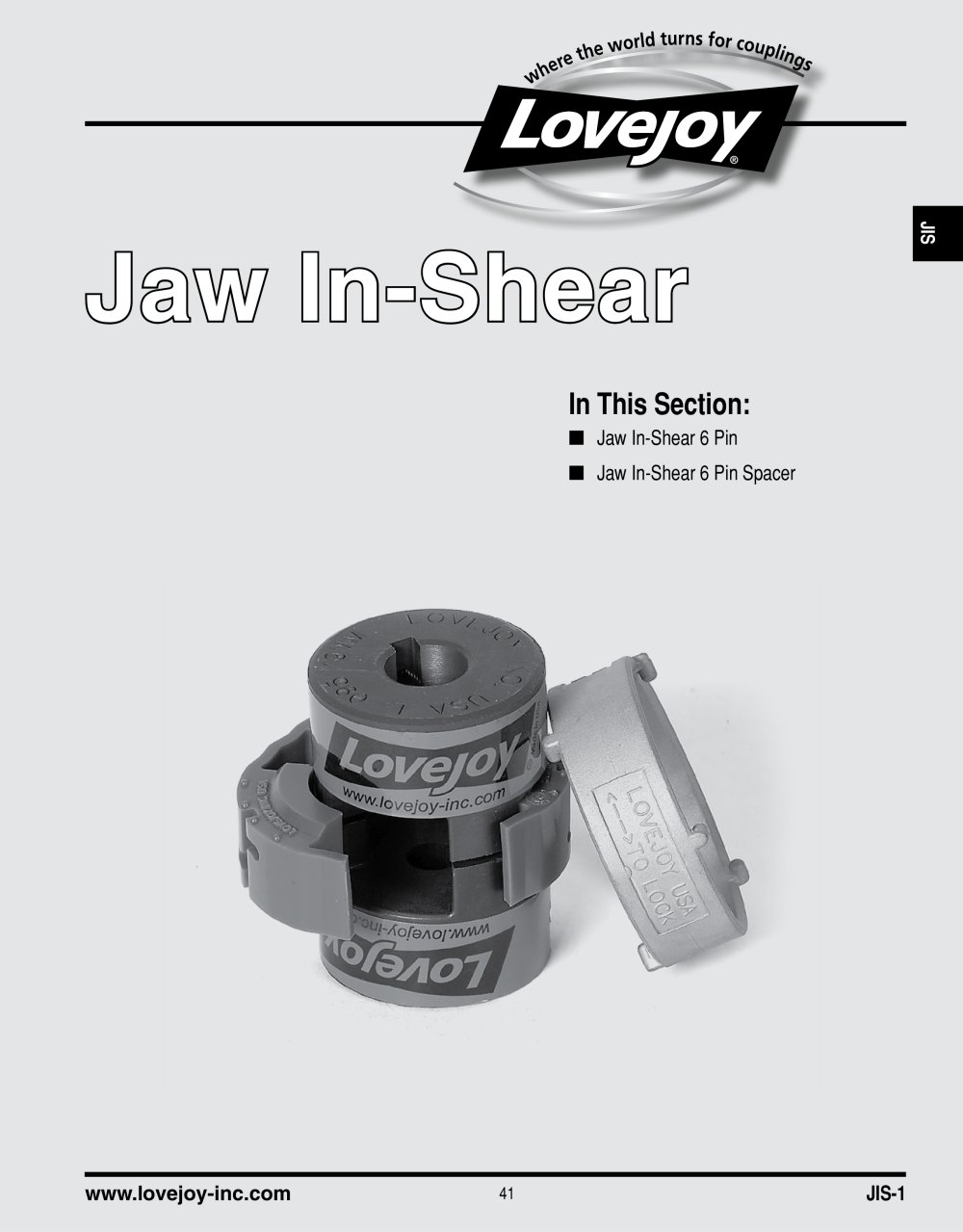 Jaw In-Shear Couplings - Lovejoy