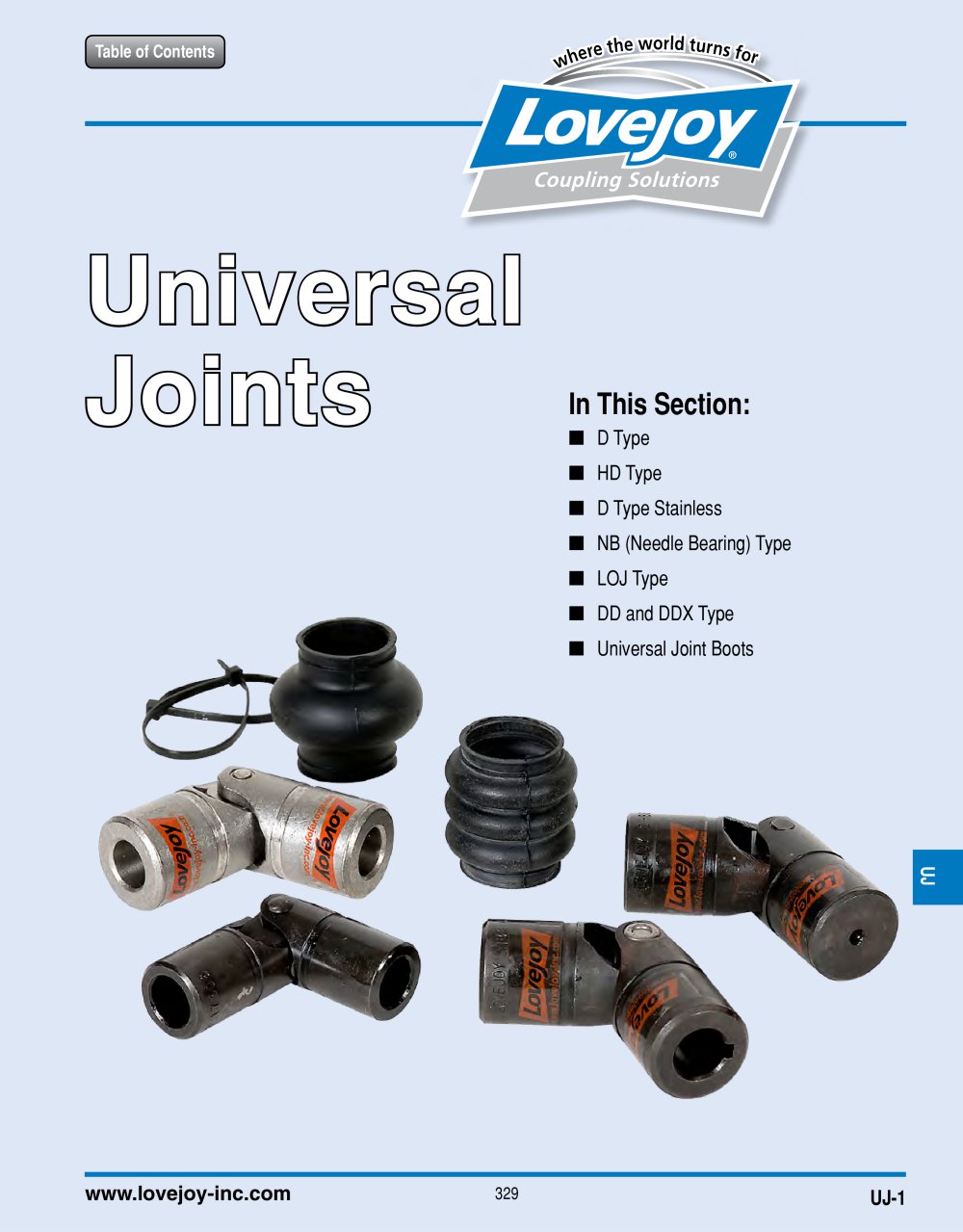 Universal Joint Couplings - Lovejoy