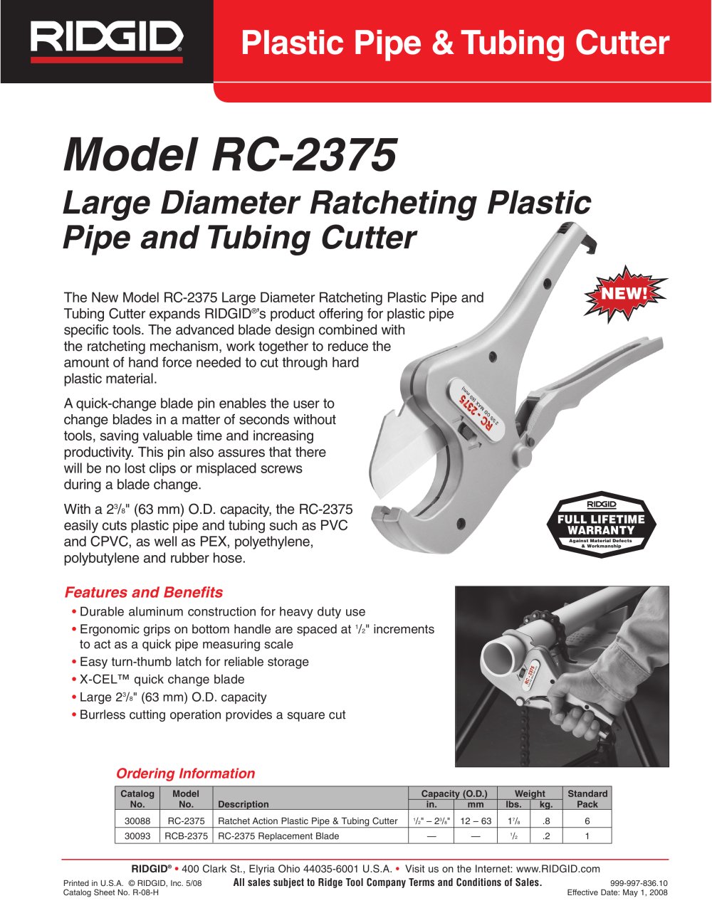 RC-2375 CUTTER - 1 / 2 Pages
