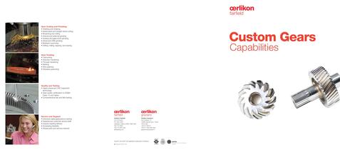 Custom Gears Capabilities