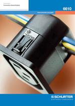 Flyer SCHURTER 6610 � Appliance outlet with IDC terminals