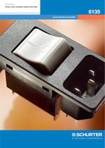SCHURTER Flyer - Power entry module 6135 with circuit breaker