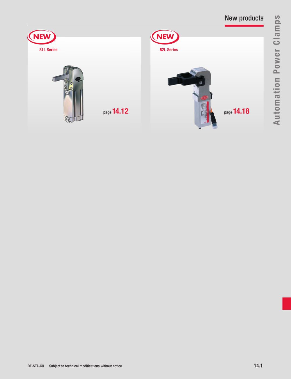 Automation Power Clamps Catalog - DE-STA-CO