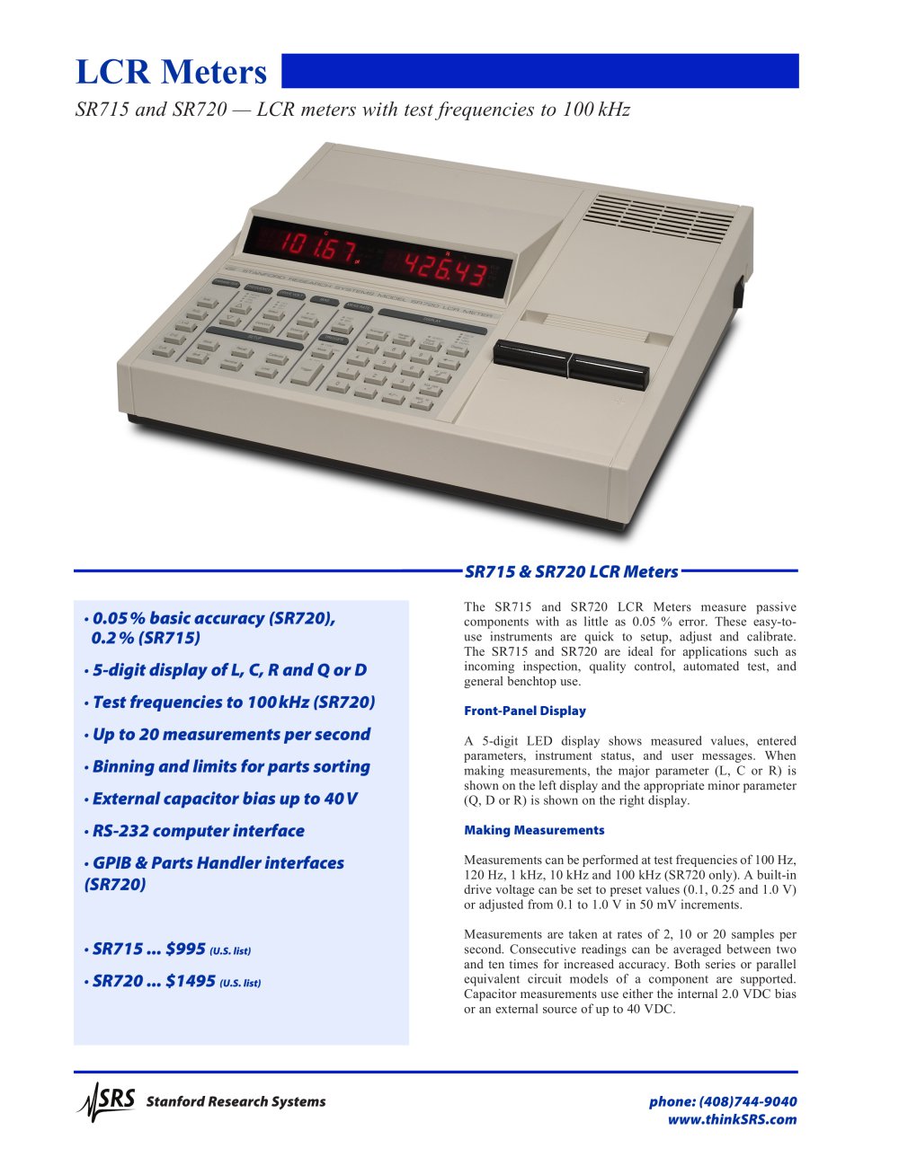 Stanford Research Systems - 68302