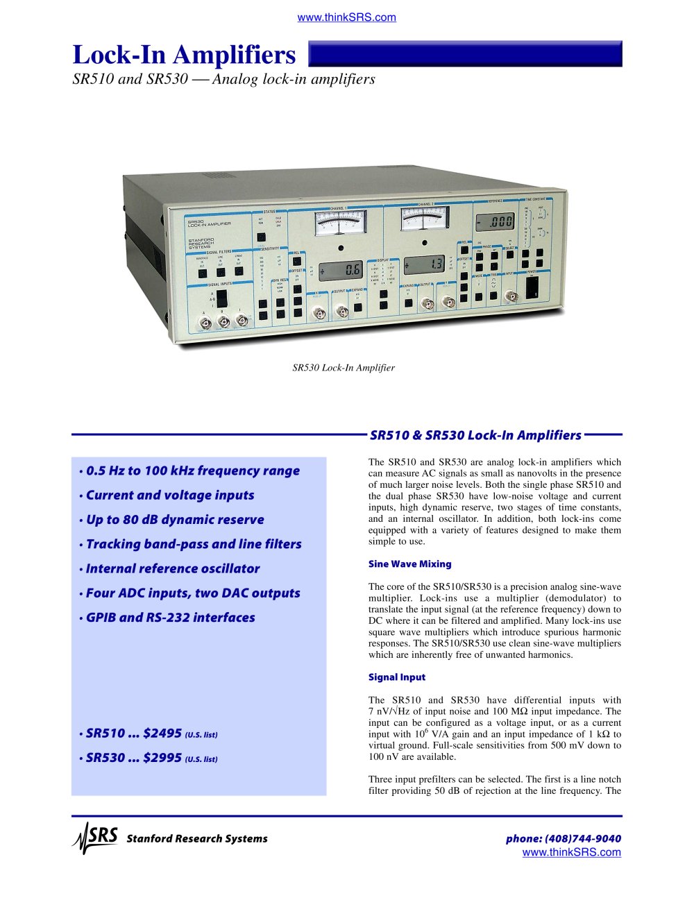 Stanford Research Systems - 207596, 99231