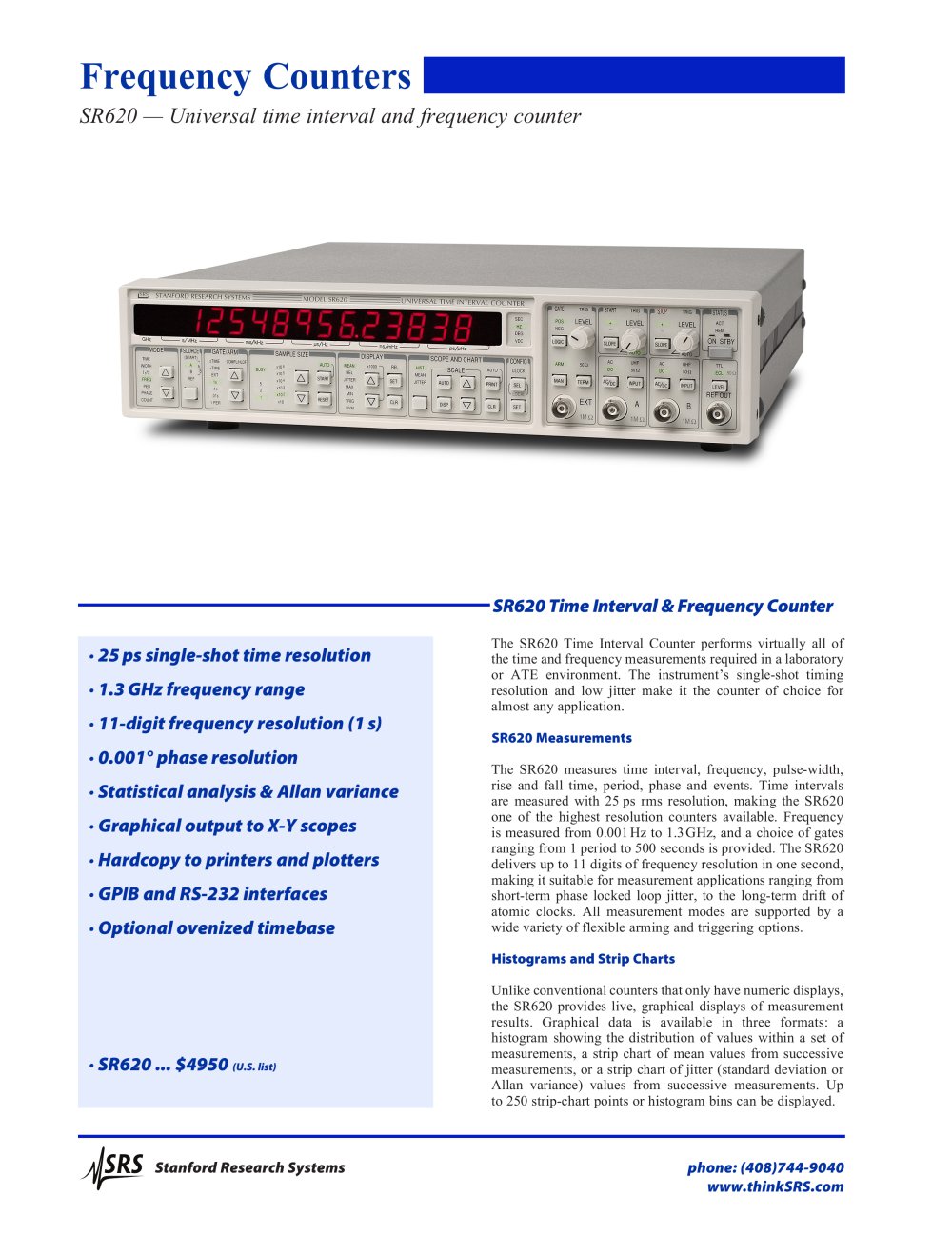 Stanford Research Systems - 41669, 5879, 81633, 100866