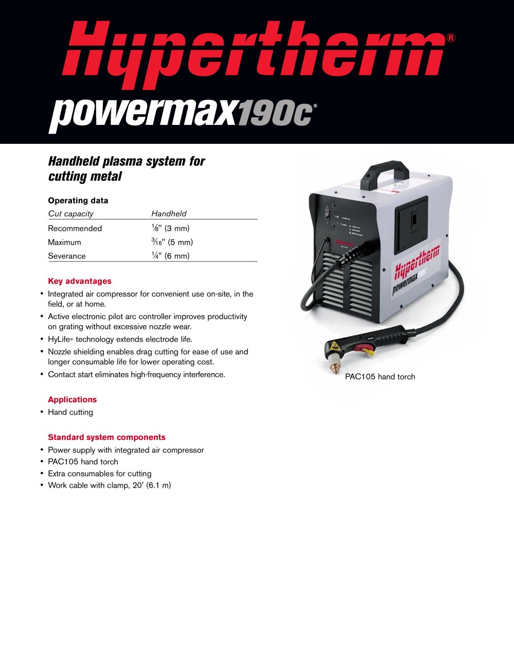 Powermax190c System Brochure - Hypertherm, Inc.