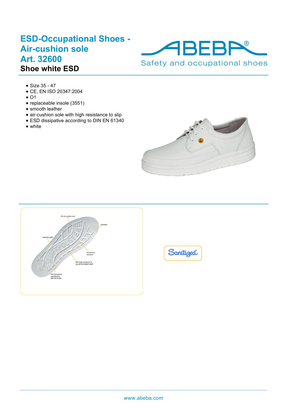 32600  safety shoes - ABEBA