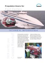 Propulsion Gears for Fast Ferries