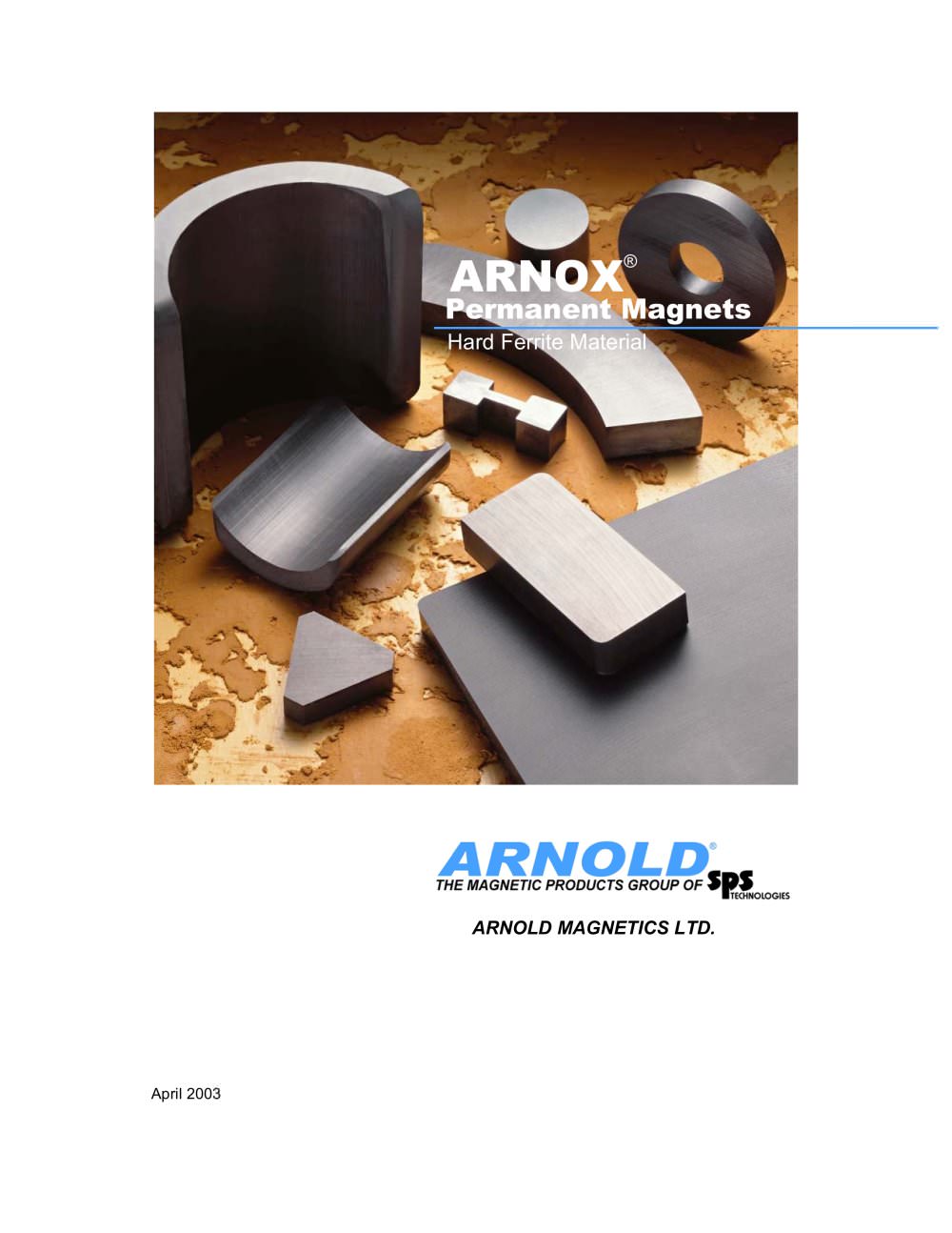Hard Ferrite Material - Arnold Magnetic Technologies