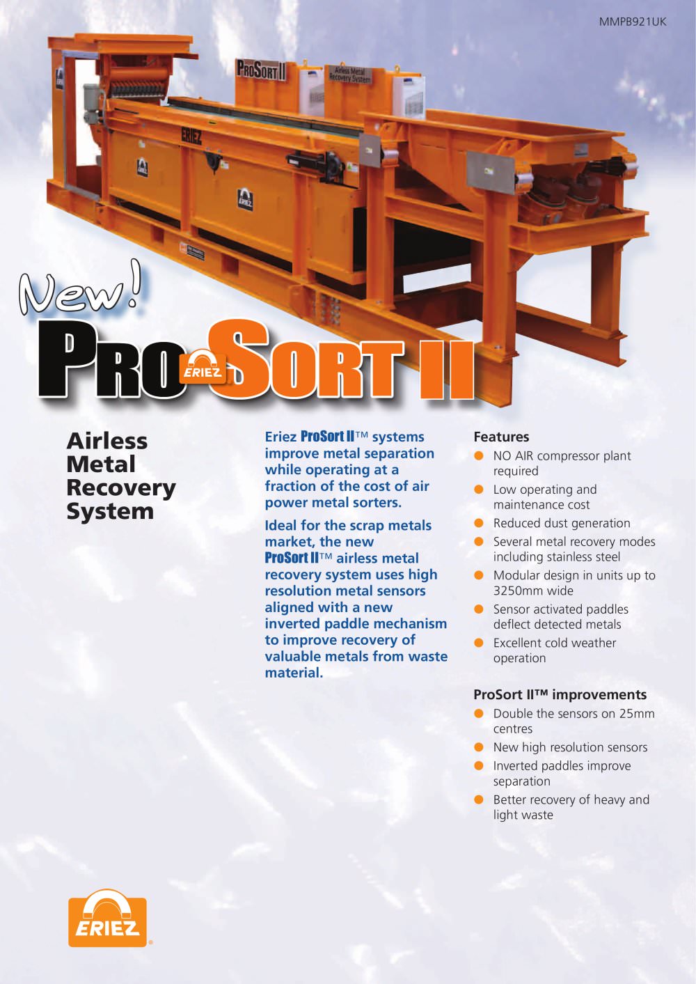 Pro Sort II - Eriez Magnetics Europe Limited