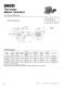 Hydraulic Master Cylinders Catalog - MICO, Incorporated