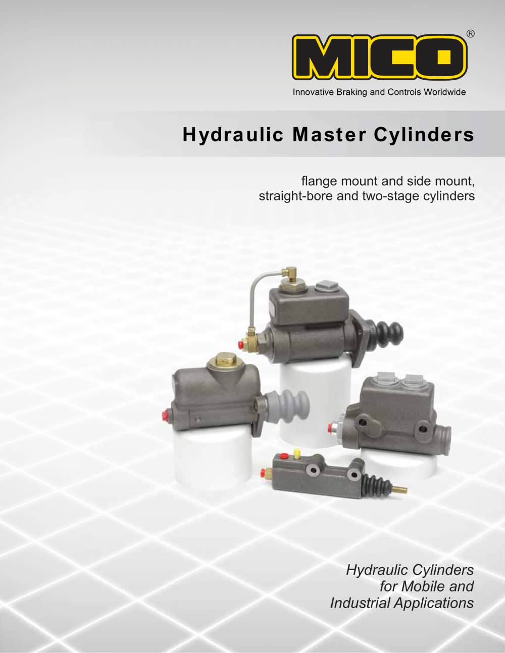 Hydraulic Master Cylinders Catalog - MICO, Incorporated