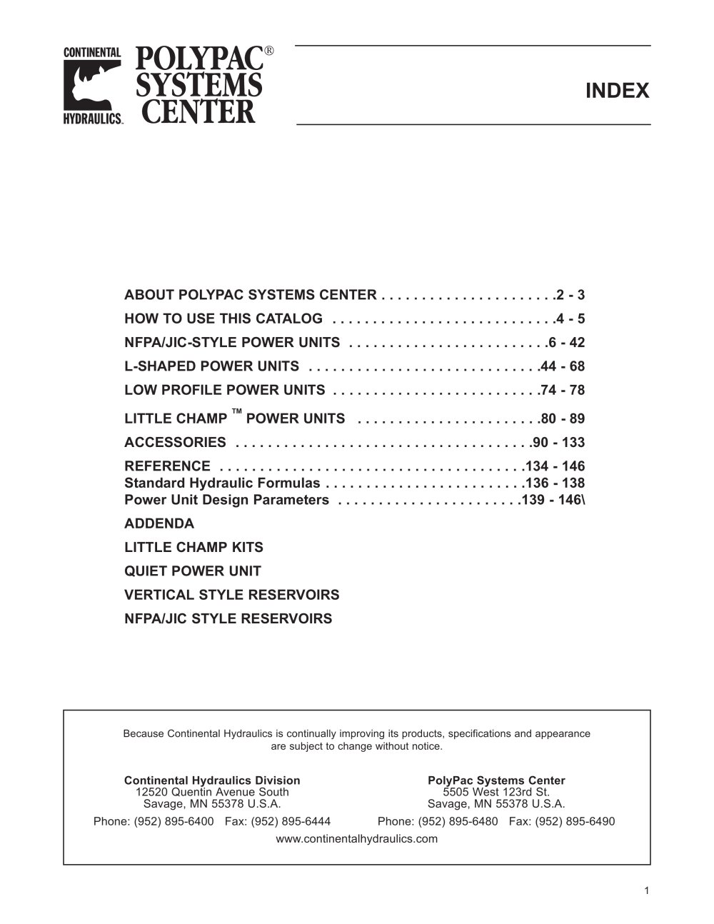 Power Units - CONTINENTAL HYDRAULICS