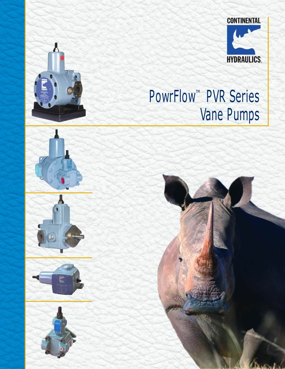 PowrFlow� PVR Series Vane Pumps - CONTINENTAL HYDRAULICS