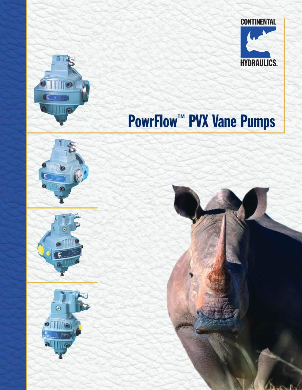 PowrFlow� PVX Vane Pumps - CONTINENTAL HYDRAULICS