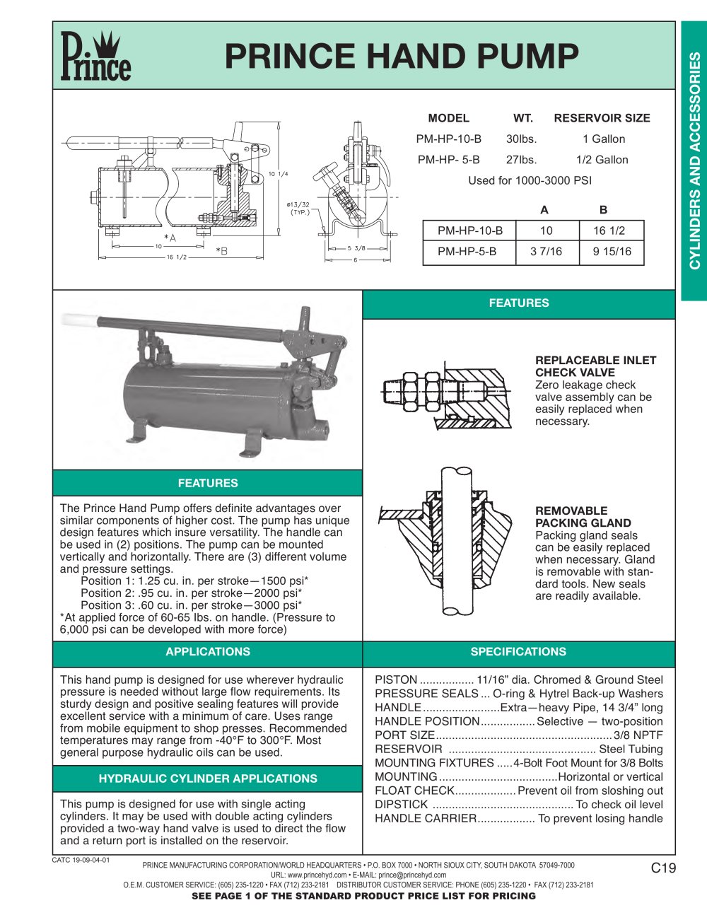 PRINCE HAND PUMP - Prince