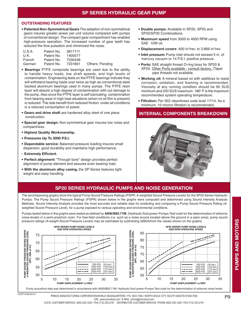 SP20 SERIES SAE �A� FLANGE PUMP - Prince