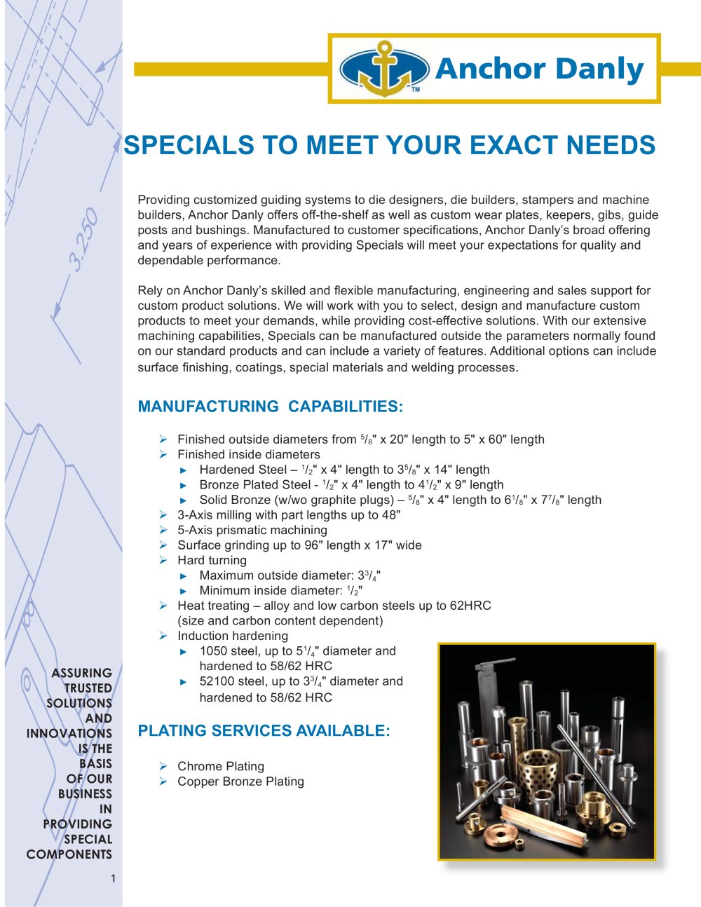Anchor Danly Specials Capabilities Flyer - ANCHOR LAMINA
